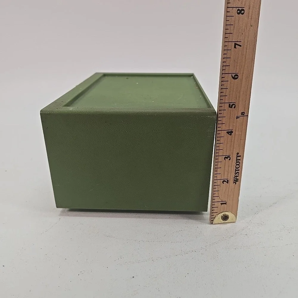 Vintage 9‎ Drawer Green Storage Parts Bin Organizer